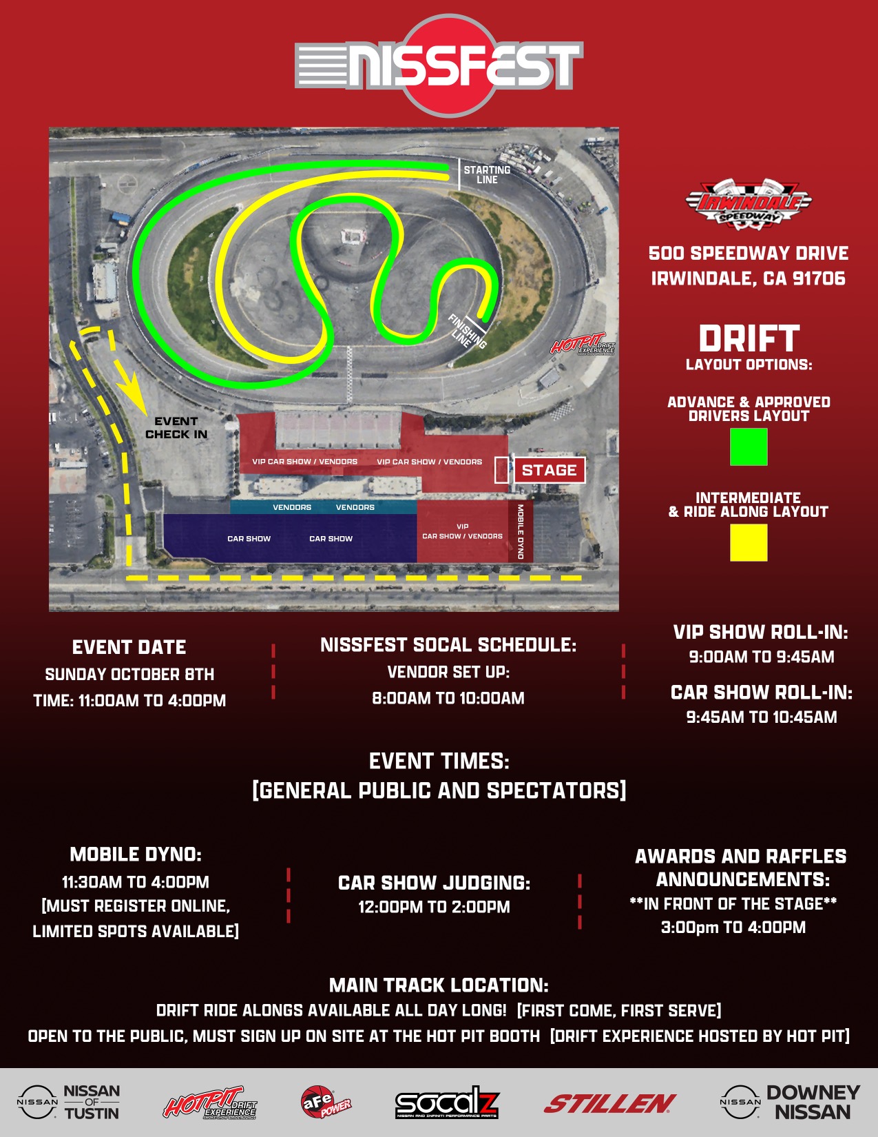 Nissfest Track Layout Nissfest Ride Along and Drift Course